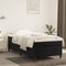 vidaXL - Bedframe - fluweel - zwart - 80x200 - cm