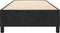 vidaXL - Bedframe - fluweel - zwart - 80x200 - cm