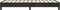 vidaXL - Bedframe - fluweel - zwart - 80x200 - cm