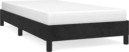 vidaXL - Bedframe - fluweel - zwart - 90x190 - cm