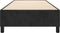 vidaXL - Bedframe - fluweel - zwart - 90x190 - cm