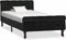 vidaXL - Bedframe - fluweel - zwart - 90x200 - cm