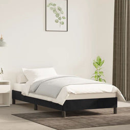 vidaXL - Bedframe - fluweel - zwart - 90x200 - cm