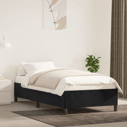 vidaXL - Bedframe - fluweel - zwart - 90x200 - cm