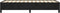 vidaXL - Bedframe - fluweel - zwart - 90x200 - cm