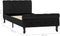 vidaXL - Bedframe - fluweel - zwart - 90x200 - cm