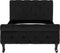 vidaXL - Bedframe - fluweel - zwart - 90x200 - cm