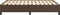 vidaXL - Bedframe - kunstleer - bruin - 140x190 - cm