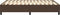 vidaXL - Bedframe - kunstleer - bruin - 140x190 - cm