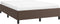 vidaXL - Bedframe - kunstleer - bruin - 140x190 - cm
