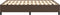 vidaXL - Bedframe - kunstleer - bruin - 140x200 - cm