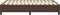 vidaXL - Bedframe - kunstleer - bruin - 140x200 - cm
