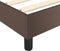 vidaXL - Bedframe - kunstleer - bruin - 140x200 - cm