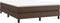 vidaXL - Bedframe - kunstleer - bruin - 140x200 - cm