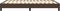 vidaXL - Bedframe - kunstleer - bruin - 140x200 - cm