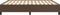 vidaXL - Bedframe - kunstleer - bruin - 160x200 - cm