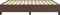 vidaXL - Bedframe - kunstleer - bruin - 180x200 - cm