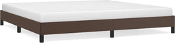vidaXL - Bedframe - kunstleer - bruin - 200x200 - cm