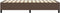 vidaXL - Bedframe - kunstleer - bruin - 80x200 - cm