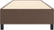 vidaXL - Bedframe - kunstleer - bruin - 80x200 - cm
