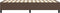 vidaXL - Bedframe - kunstleer - bruin - 80x200 - cm