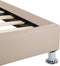 vidaXL - Bedframe - kunstleer - cappuccino - 100x200 - cm