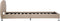 vidaXL - Bedframe - kunstleer - cappuccino - 100x200 - cm