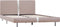 vidaXL - Bedframe - kunstleer - cappuccino - 140x200 - cm