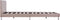 vidaXL - Bedframe - kunstleer - cappuccino - 140x200 - cm