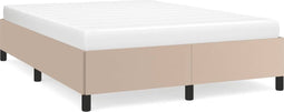 vidaXL - Bedframe - kunstleer - cappuccinokleurig - 140x190 - cm
