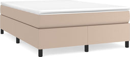 vidaXL - Bedframe - kunstleer - cappuccinokleurig - 140x190 - cm