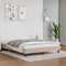 vidaXL - Bedframe - kunstleer - cappuccinokleurig - 140x190 - cm