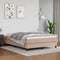 vidaXL - Bedframe - kunstleer - cappuccinokleurig - 140x200 - cm
