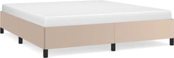 vidaXL - Bedframe - kunstleer - cappuccinokleurig - 160x200 - cm