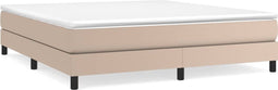 vidaXL - Bedframe - kunstleer - cappuccinokleurig - 160x200 - cm