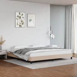 vidaXL - Bedframe - kunstleer - cappuccinokleurig - 200x200 - cm