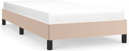 vidaXL - Bedframe - kunstleer - cappuccinokleurig - 90x200 - cm