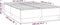vidaXL - Bedframe - kunstleer - crèmekleurig - 140x190 - cm