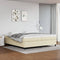 vidaXL - Bedframe - kunstleer - crèmekleurig - 200x200 - cm
