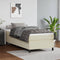 vidaXL - Bedframe - kunstleer - crèmekleurig - 80x200 - cm