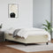 vidaXL - Bedframe - kunstleer - crèmekleurig - 90x200 - cm