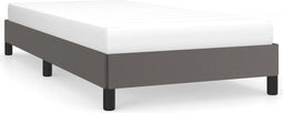 vidaXL - Bedframe - kunstleer - grijs - 100x200 - cm