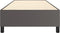 vidaXL - Bedframe - kunstleer - grijs - 100x200 - cm