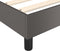 vidaXL - Bedframe - kunstleer - grijs - 100x200 - cm