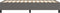 vidaXL - Bedframe - kunstleer - grijs - 100x200 - cm