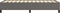 vidaXL - Bedframe - kunstleer - grijs - 100x200 - cm