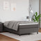 vidaXL - Bedframe - kunstleer - grijs - 120x200 - cm