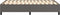 vidaXL - Bedframe - kunstleer - grijs - 120x200 - cm