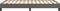 vidaXL - Bedframe - kunstleer - grijs - 120x200 - cm