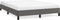 vidaXL - Bedframe - kunstleer - grijs - 140x190 - cm